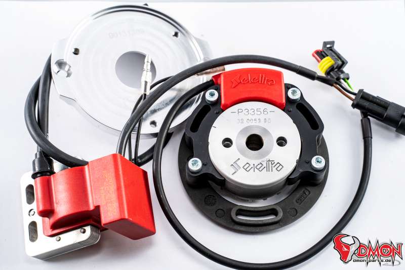 Selettra A11 analog com. System. f. Yamaha YZ490 incl. Mountingplate starts at 400 RPM